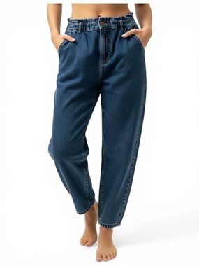 Zara Dark Blue Boyfriend Jeans